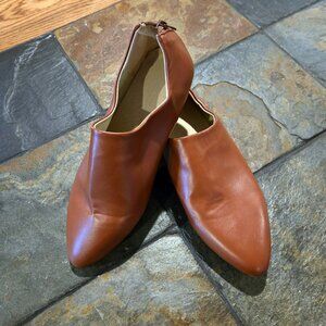 Loafers with pointed toe - Soft with Zipper Closure - NEW